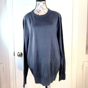 NWT Denver Hayes Knit Sweater Lightweight Pullover Navy Blue Men's Size L